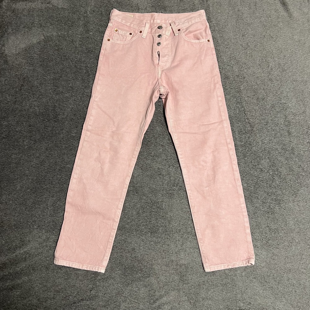 Levi Strauss Women's 501 Levis Premium Denim Jeans Pink Sz 25X26
